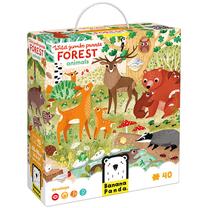 Пазл Bananapanda Wild Jumbo Forest Animals, 48 см x 68 см, 40 шт., многоцветный