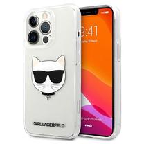 Telefona vāciņš Karl Lagerfeld Choupette Head for iPhone 13 Pro / 13, caurspīdīga krās., Apple