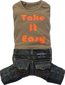 Одежда для собак DoggyDolly Take It Easy DD-C226-L, коричневый цв., L