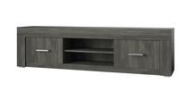 ТВ стол Idzczak Meble 08, черный цв., 190 см x 45 см x 45 см