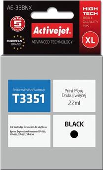 Rašalinio spausdintuvo kasetė ActiveJet AE-33BNX, juoda sp., 22 ml