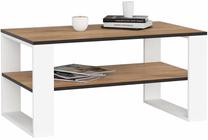 Kavos staliukas Akord Alex, ruda sp./balta sp., 92 cm x 53 cm x 45 cm