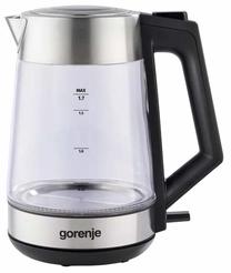Elektrinis virdulys Gorenje K17OGS, 1.7 l, skaidri sp./sidabro sp./juoda sp.