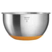 Bļoda Fiskars Functional Form 1084326, 25.5 cm, sudraba krās./oranža krās., 4 l