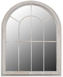 Spogulis VLX Rustic Arch, stiprināms, 69 cm x 89 cm, antīki balta krās.