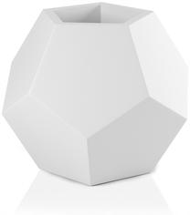 Puķu pods Monumo Alma Light, polietilēns, 29 cm x 40 cm, balta krās.