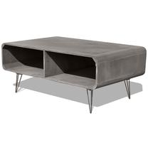 Kavos staliukas VLX 243009, pilka sp., 90 cm x 55.5 cm x 38.5 cm
