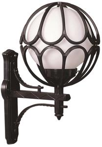 Sieninis lauko šviestuvas Opviq BAP-68081-BSY-M7-OP, 60W, E27, IP65, juoda sp., 40 cm x 62 cm