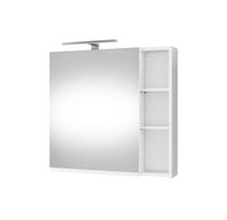 Pakabinama vonios spintelė su veidrodžiu Riva Decor – M SV70-8, balta sp., 15 cm x 68 cm x 67 cm