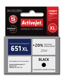 Rašalinio spausdintuvo kasetė ActiveJet Premium AH-651BRX, juoda sp., 20 ml