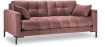Sofa Micadoni Home Mamaia Velvet, rožinė sp., 152 x 92 cm x 75 cm