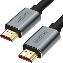 Vads Unitek Y-C138LGY Premium HDMI 2.0, 2 m, zelta krās.
