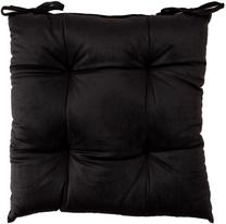 Kėdžių pagalvėlė Home4you Velvet P0068289, juoda sp., 40 cm x 40 cm