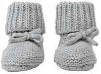 Vaikiškos šlepetės, klasikinis, kūdikiams Lodger Slipper Knit Steel, pilka sp., 0-6 mėn.