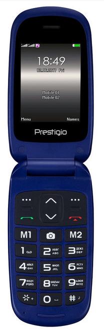 Telefons ar pogām Prestigio Grace B1, 32 MB, zila krās.