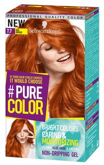 Matu krāsa Schwarzkopf Pure Color, red ginger krās., Red Ginger 7.7, 142.00000000000003 ml
