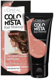 Kраска для волос L’Oréal Paris Colorista Hair Makeup, shimmer copper gold цв., 28 Shimmer Copper Gold, 30 мл