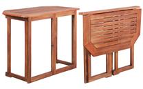 Lauko stalas VLX Solid Acacia Wood, rudas, 90 cm x 50 cm x 75 cm
