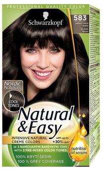 Matu krāsa Schwarzkopf Natural & Easy, icy dark brown krās., Icy Dark Brown 583