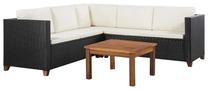 Lauko baldų komplektas VLX 4 Piece Garden Lounge Set with Cushions