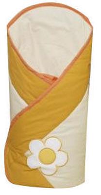 Plonas miegmaišis kūdikiui Feretti Layette Multifunctional Sun Flower Orange, oranžinė sp., 85 cm x 85 cm