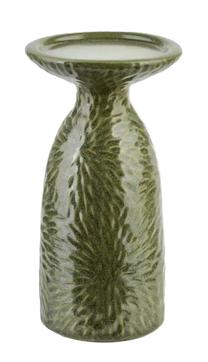 Подсвечник Mondex Yarine Green, керамика, 20 см, зеленый