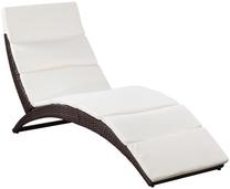 Lauko gultas VLX Sun Lounger 41808, ruda sp.