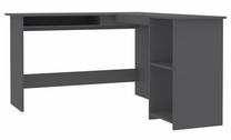 Rakstāmgalds VLX Corner Desk L-Shaped, 120 cm x 140 cm, 75 cm, pelēka krās.