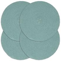 Stalo padėkliukas VLX Round Cotton 133852, 38 cm x 38 cm x 38 cm, 4 vnt., Žalia sp.