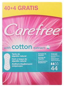 Higieniniai įklotai Carefree Cotton, 44 vnt.