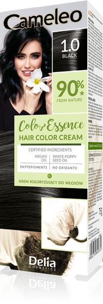 Kраска для волос Delia Cosmetics Cameleo Color Essence, черный цв., 1.0, 75 г