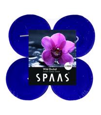 Свеча, ароматическая Spaas, 10 час, 4 шт., фиолетовый цв.