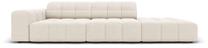 Sofa Micadoni Home Jennifer Velvet 3 Seats, smėlio sp., dešininė, 262 x 102 cm x 70 cm