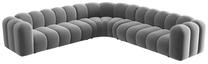 Modulinė sofa Micadoni Lupine Sal17, pilka sp., 309 x 309 cm x 70 cm