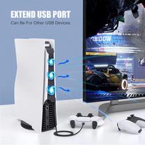 GameBox CO1 Side Clip Aušinimo ventiliatorius „Play Station 5“ konsolės USB maitinimas ir ultra žemas triukšmas baltas