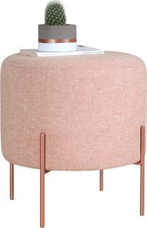 Pufas Hanah Home Copper 44, rožinė sp./vario sp., 40 cm x 40 cm x 42 cm