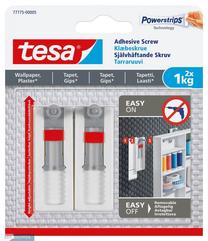 Kabliukai rėmeliui pakabinti Tesa Powerstrips, balta sp./pilka sp.