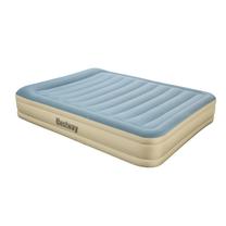 Pripučiamas čiužinys Bestway 69007, dramblio kaulo sp./mėlyna sp./pilka sp., 203 cm x 152 cm x 36 cm