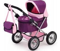 Коляска для кукол Brimarex Trendy 6130577, розовый цв./фиолетовый цв.