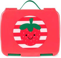 Dėžutė maistui Skip Hop Spark Style Bento Strawberry, 3 m., plastikas, raudona sp./žalia sp.