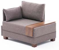 Sofa Hanah Home Fly 825BLC2660, ruda sp., kairinė, 100 x 75 cm x 80 cm