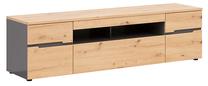 ТВ стол Memphis RTV, дубовый цв./графитовый цв., 192 см x 47 см x 53 см