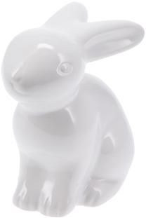 Dekoracija, velykinė, "Zuikis" PLX000300, 12 cm, balta sp.
