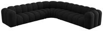 Modulinė sofa Micadoni Lupine Haga19, juoda sp., 309 x 309 cm x 70 cm