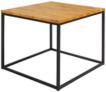 Kavos staliukas Aroz, ruda sp./juoda sp., 69 cm x 69 cm x 53 cm