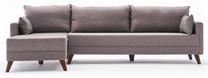 Kampinė sofa Hanah Home Bella 825BLC2585, ruda sp., kairinė, 165 x 275 cm x 85 cm