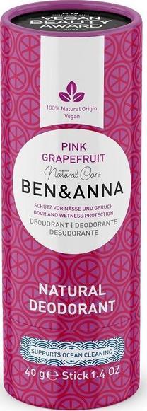 Dezodorants sievietēm Ben & Anna Pink Grapefruit, 40 g