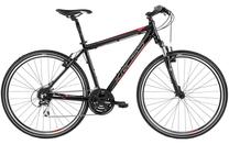 Velosipēds hibrīds Kross Evado 3.0, 28 ", M rāmis, melna krās./sarkana krās.