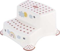 Papildus pakāpiens Keeeper Rainbow, balta krās./sarkana krās., 21 cm x 37 cm x 40 cm