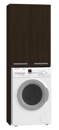 Vonios spintelė Pola DD Wenge, tamsiai ruda, 30 cm x 64 cm x 183 cm